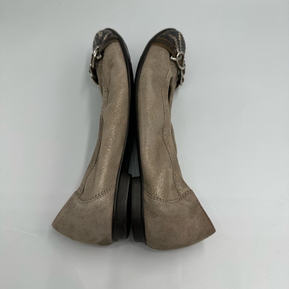 AGL Attilio Giusti Leombruni Snakeskin Captoe Ballet Flats Sz 8.5M - Picture 4 of 11